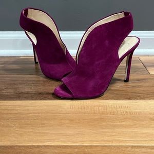 Magenta suede Jessica Simpson heels size 6.5